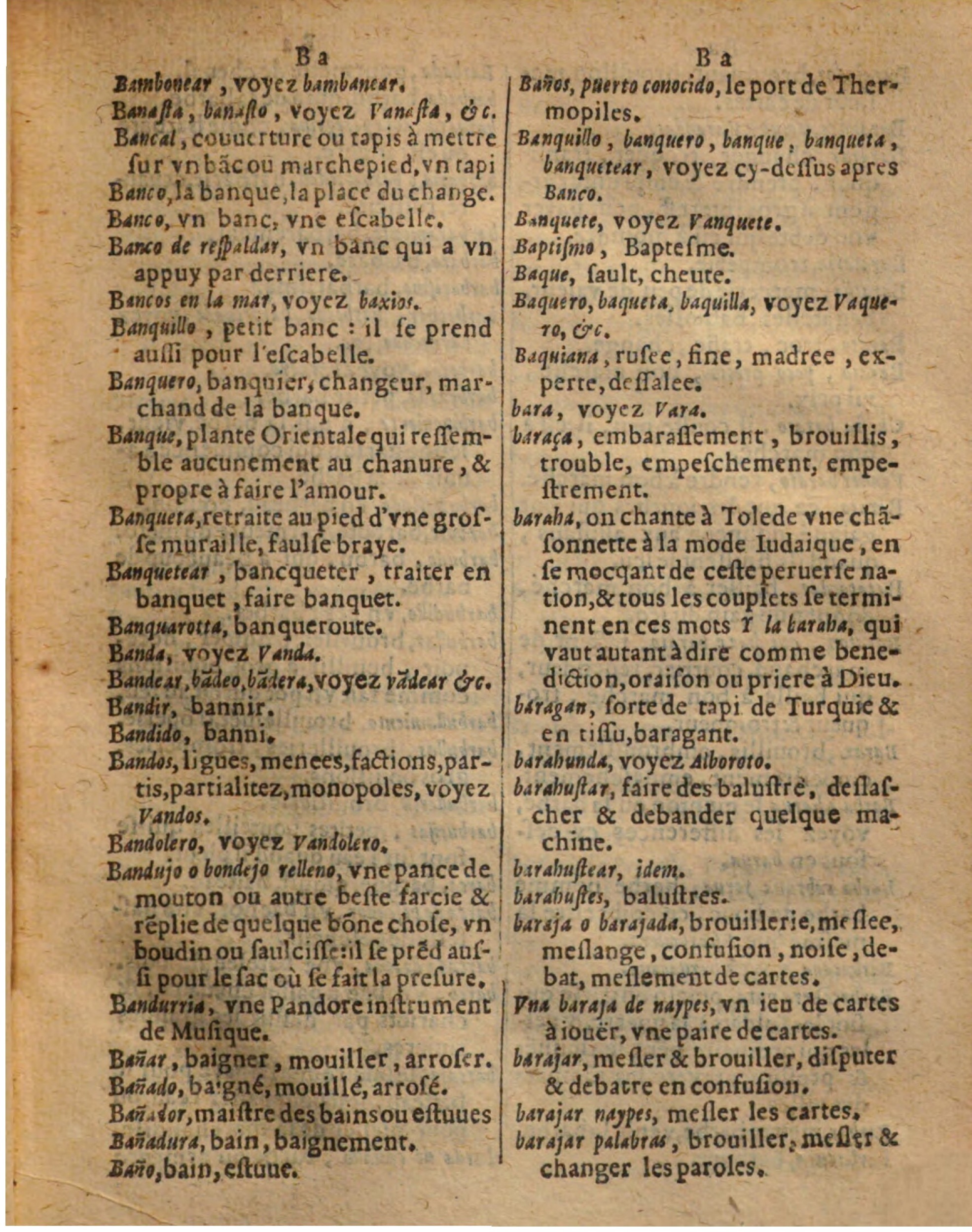 1625 - Hubert Antoine - Trésor des deux langues espagnole et française - Augsbourg