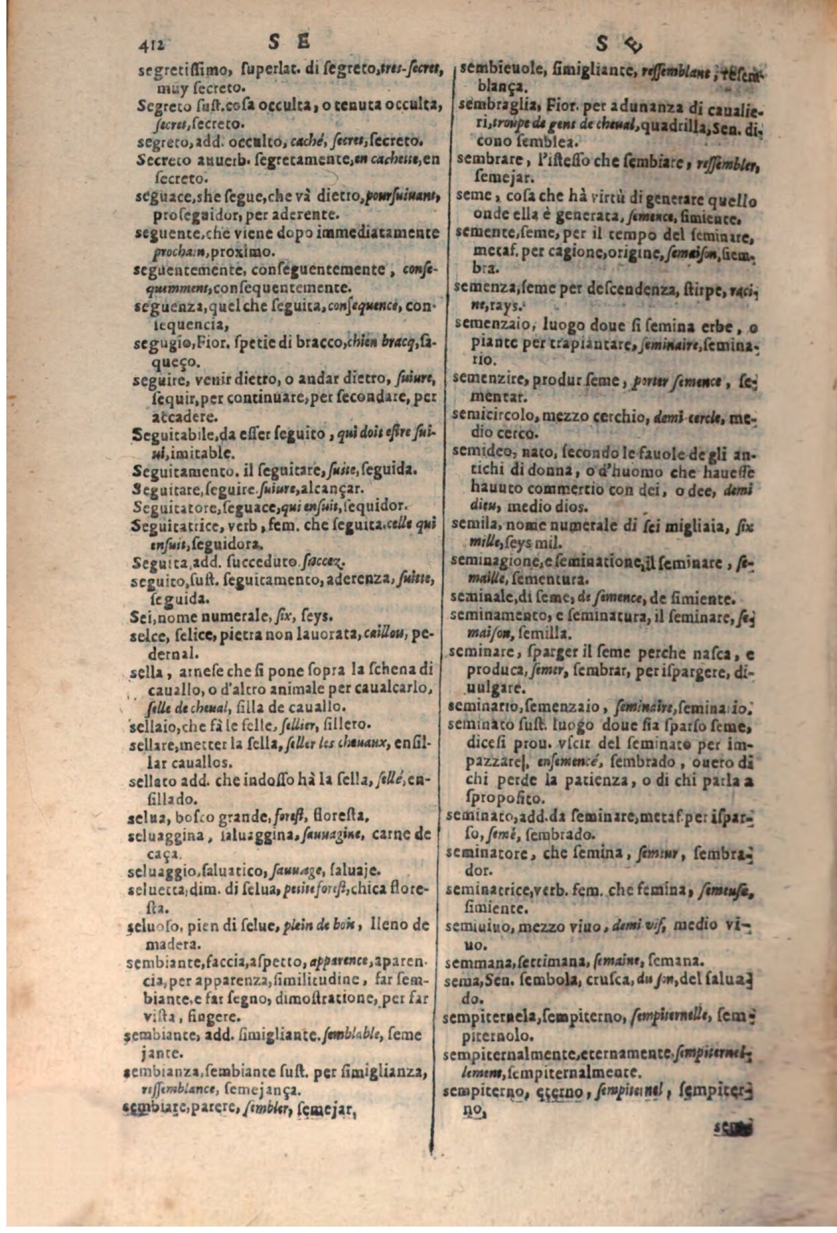 1637 - Jacques Crespin - Trésor des trois langues (Trois parties) - BSB Munich