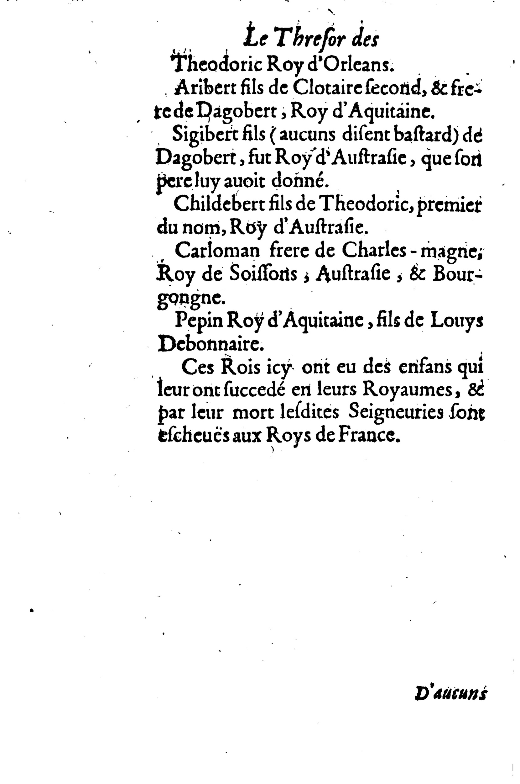 1633 - Jean Corrozet - Trésor des histoires de France - BM Lyon 1633 - Jean Corrozet - Trésor des histoires de France - BM Lyon
