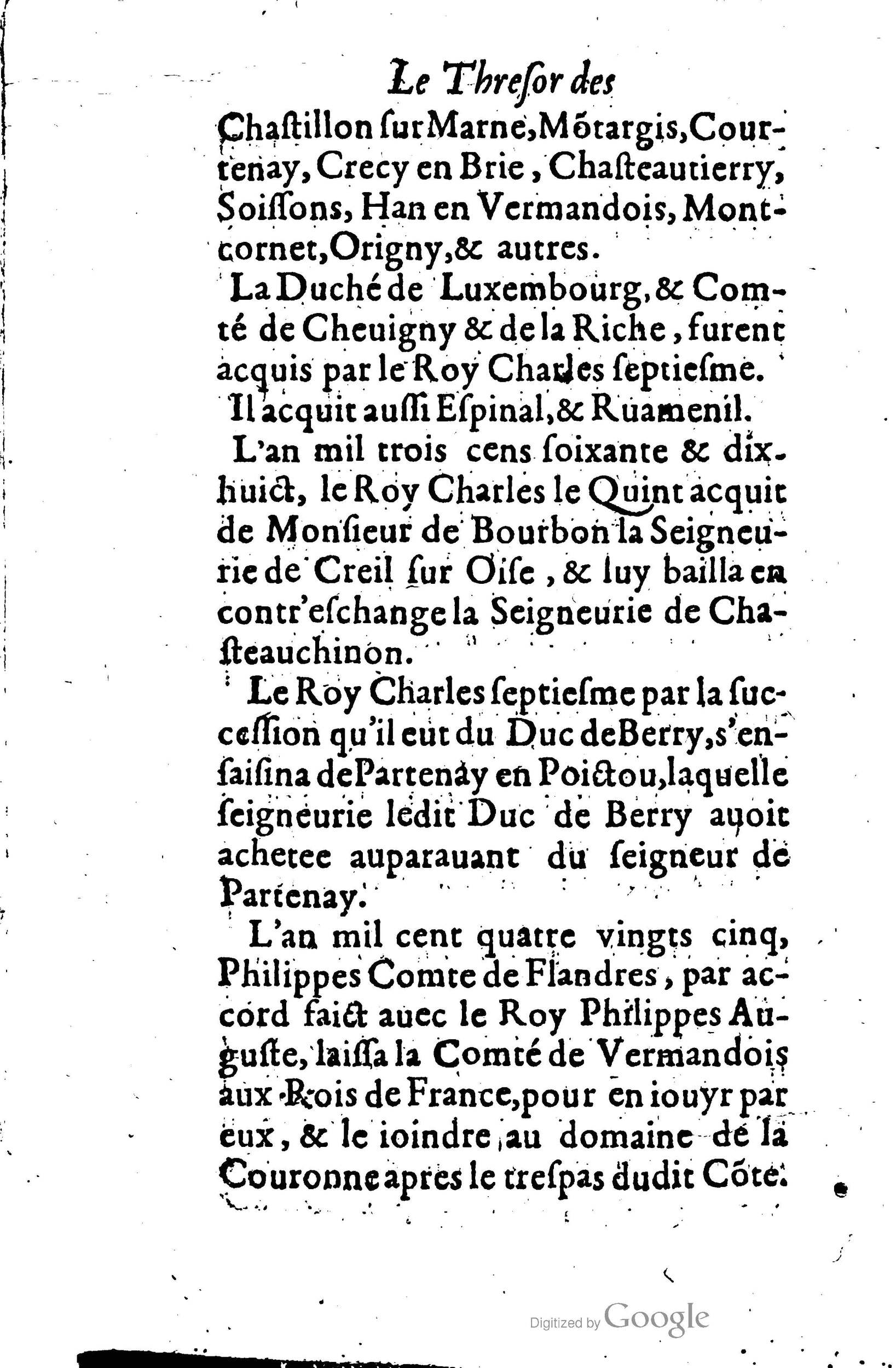 1619 - Jean Corrozet - Trésor des histoires de France - BSB Munich