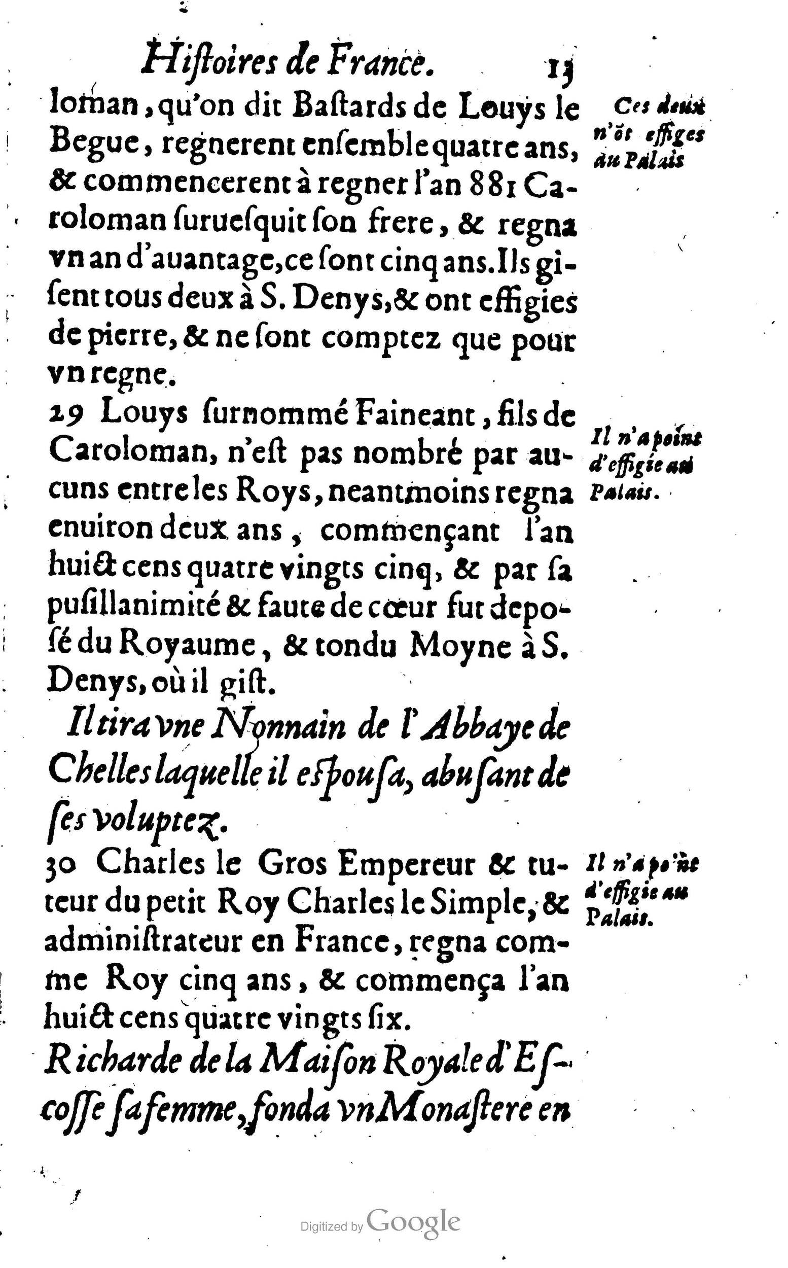 1638 - Jean Corrozet - Trésor des histoires de France - BM Lyon