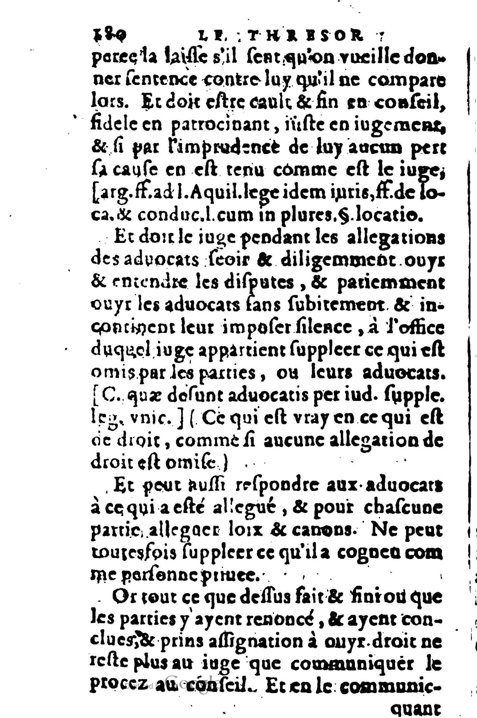 1605 - Pierre Rigaud - Trésor de pratique pour les juges - BM Lyon