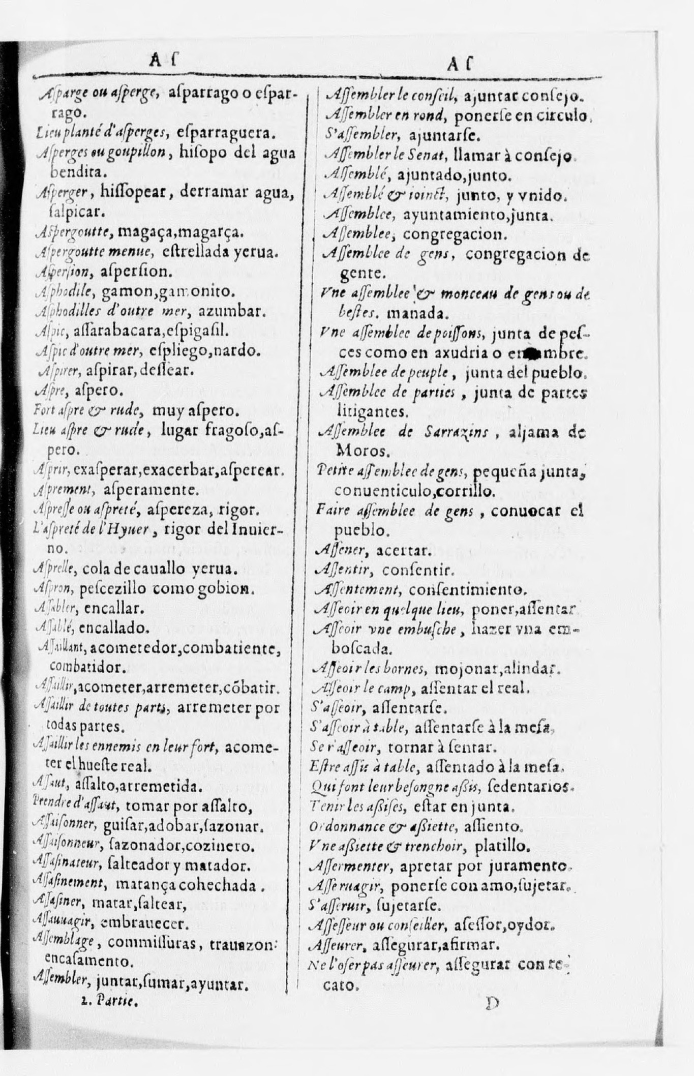 1616 - Veuve Marc Orry - Trésor des deux langues espagnole et française (Seconde partie) - BnF 1616 - Veuve Marc Orry - Trésor des deux langues espagnole et française (Seconde partie) - BnF