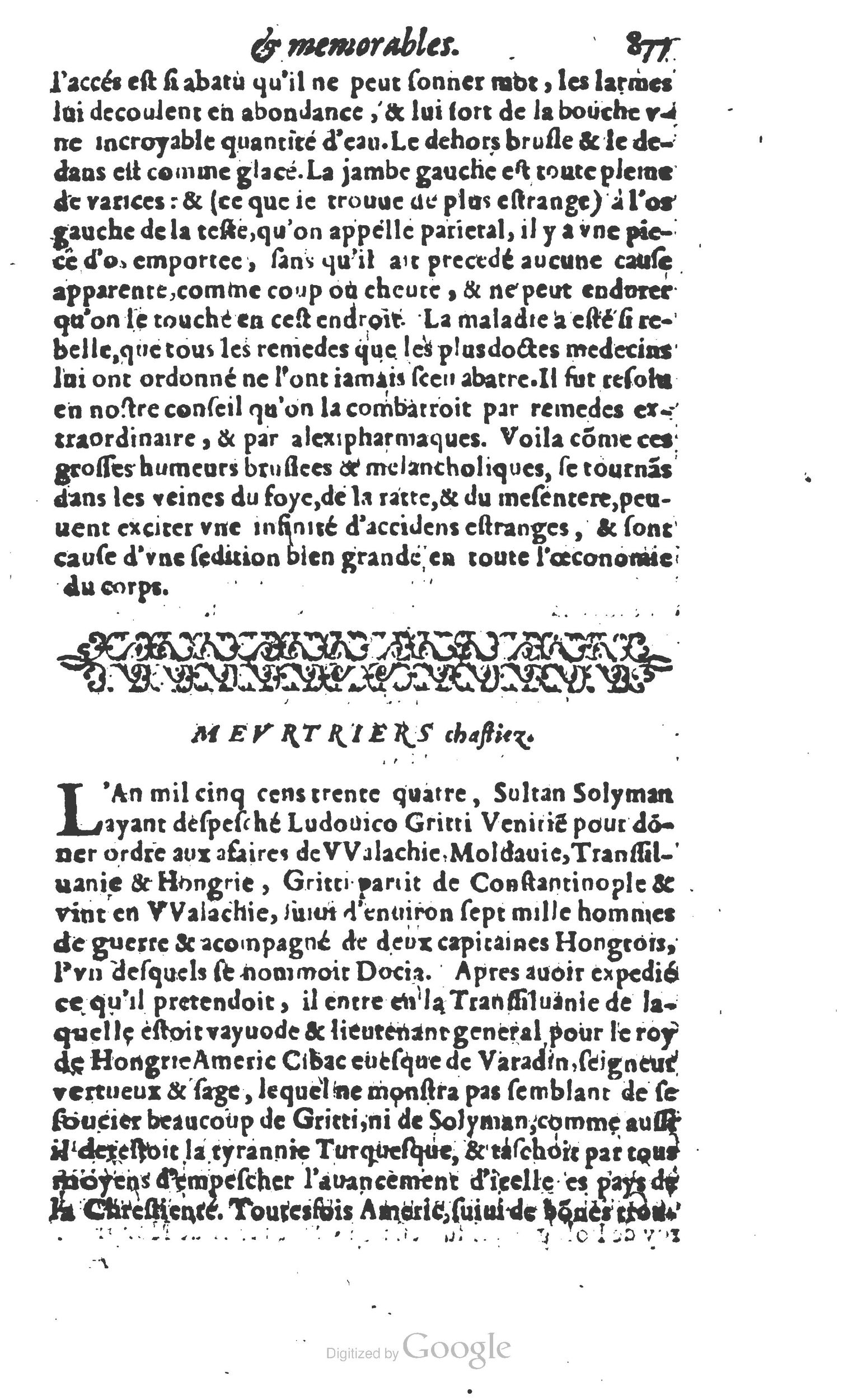 1610 - Paul Marceau - Trésor d’histoires admirables et mémorables - Princeton