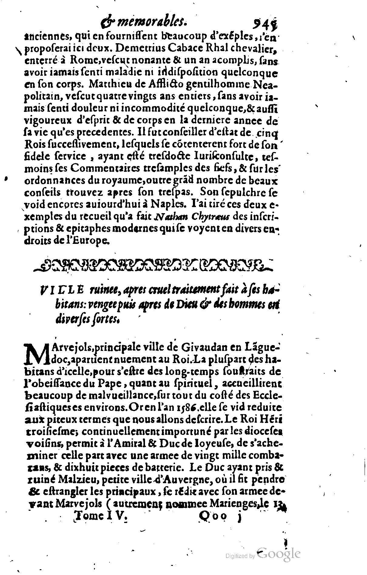 1628 - Jacques Crespin - Trésor d’histoires admirables et mémorables - BSB Munich