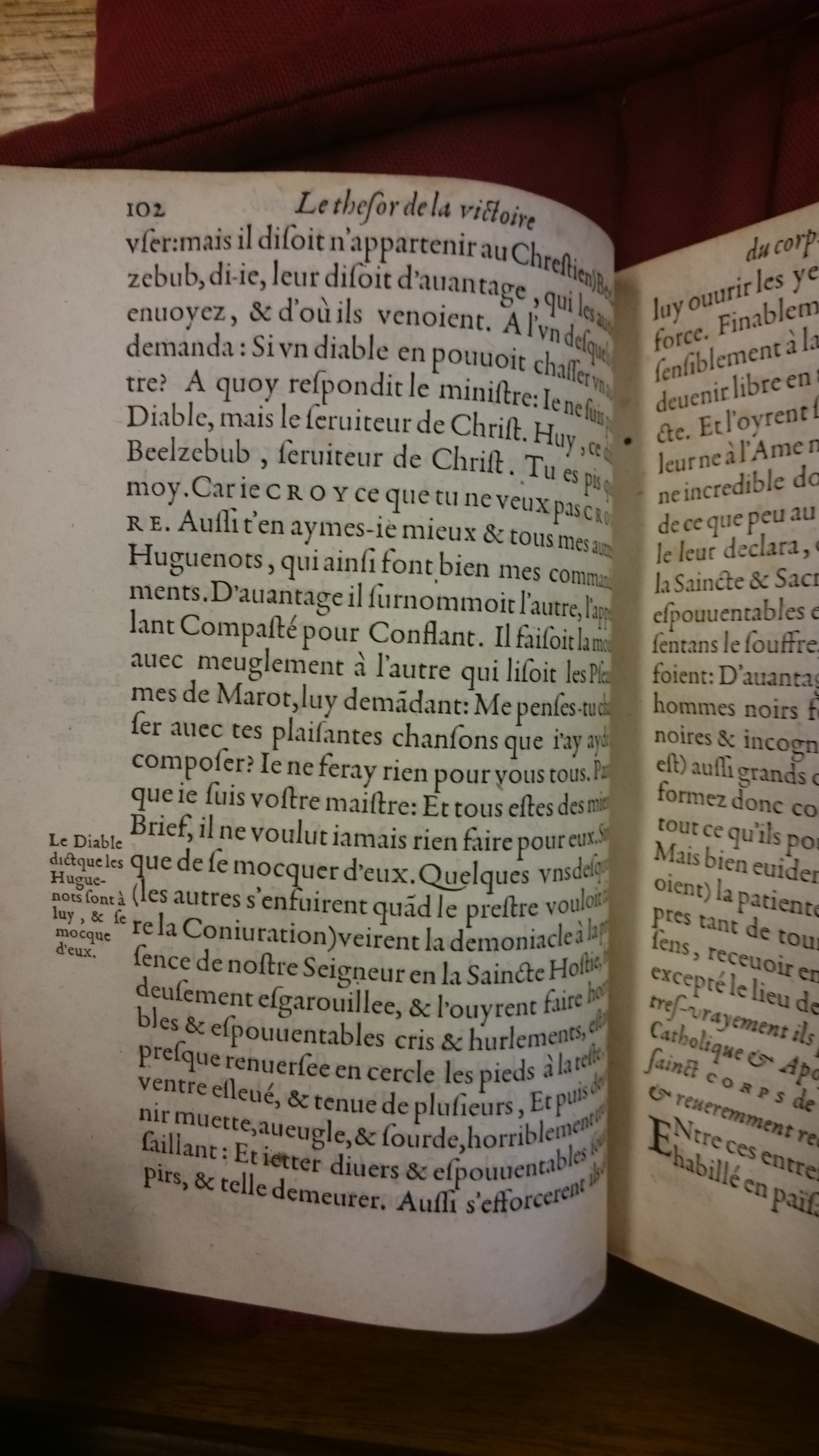 1578 - Nicolas Chesneau - Trésor et entière histoire de la triomphante victoire du corps de Dieu sur l’esprit malin - BM Lyon