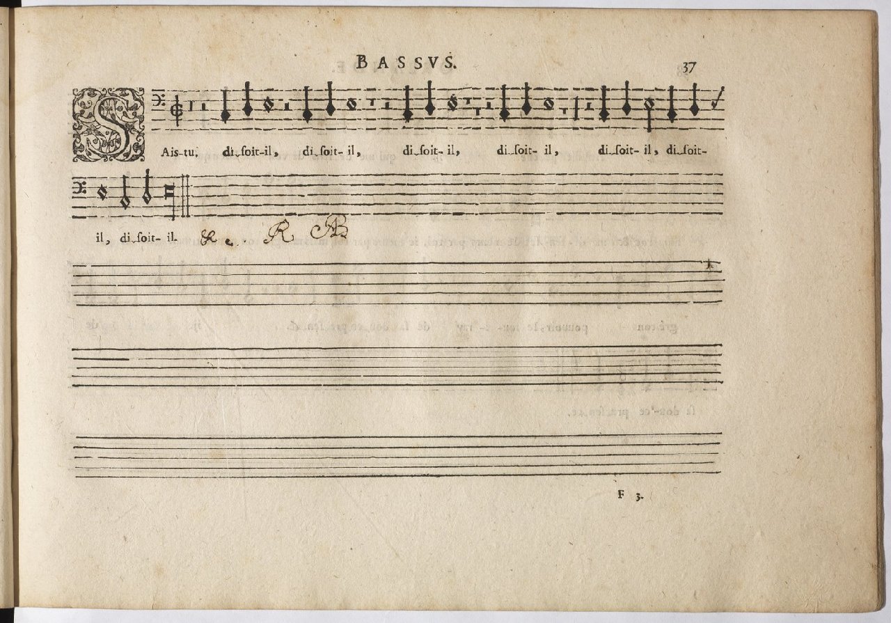 1594 - Paul Marceau - Trésor de musique d&#039;Orlande de Lassus, Superius, Bassus, Tenor, Quinta pars - BnF