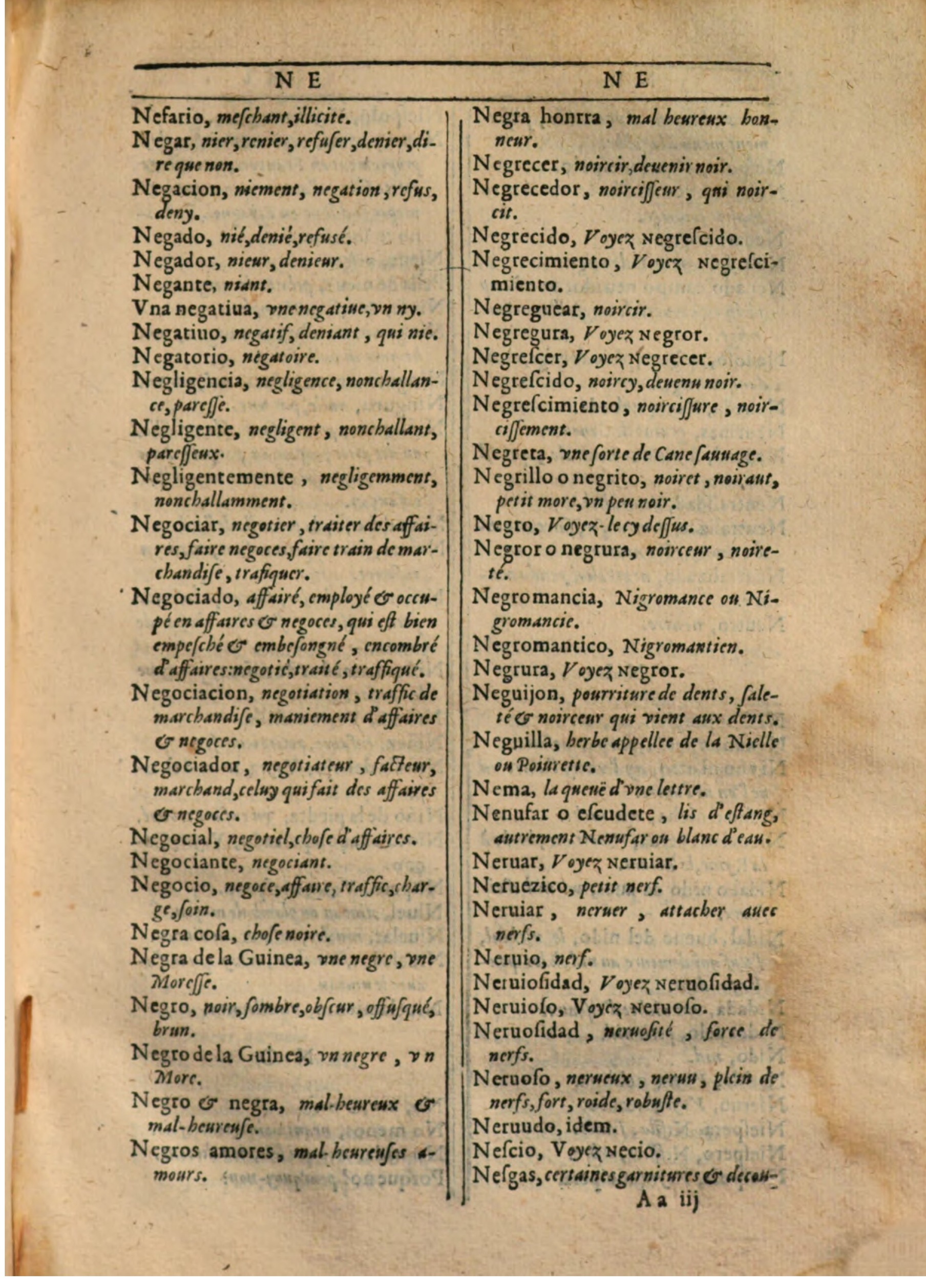 1607 - Marc Orry - Trésor des deux langues espagnole et française (Première partie) - BSB Munich 1607 - Marc Orry - Trésor des deux langues espagnole et française (Première partie) - BSB Munich