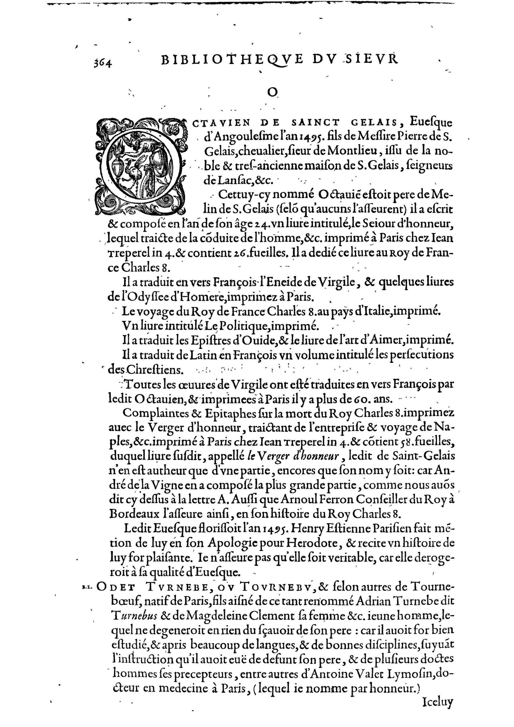 1584 - Abel L&#039;Angelier - Bibliothèques françaises - BnF