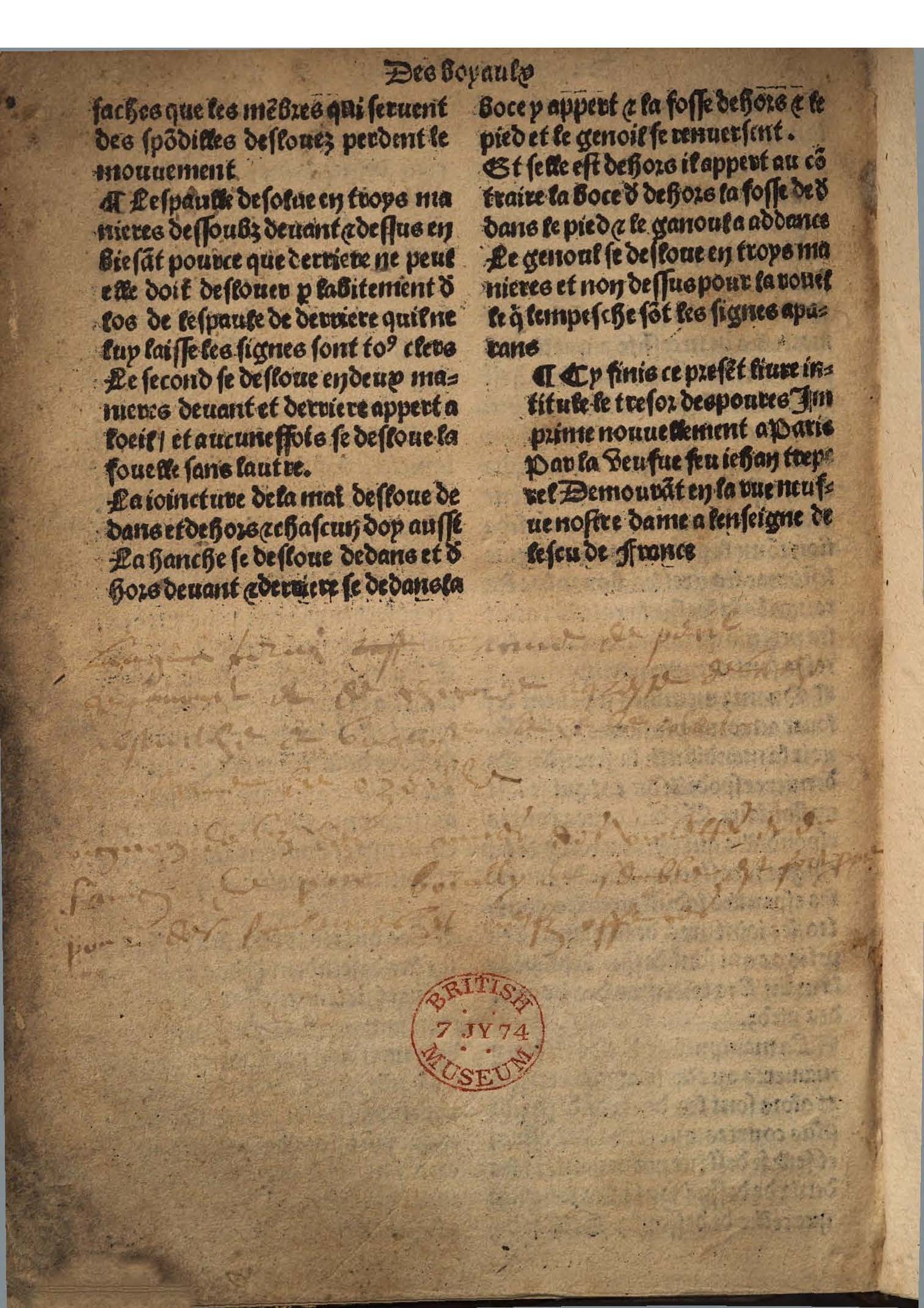 1520c. - Veuve Jean Trepperel - Trésor des pauvres - British Library
