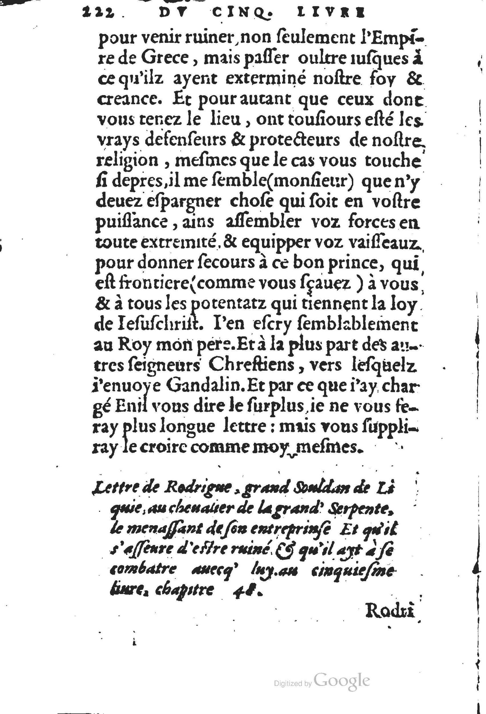1560 - Jean d’Ogerolles et Gabriel Cotier Lyon - Trésor des Amadis - BSB Munich