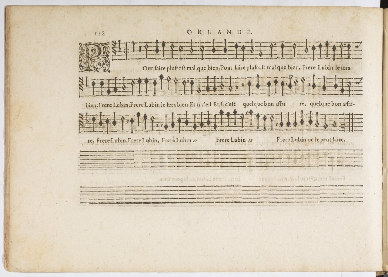 1594 - Paul Marceau - Trésor de musique d&#039;Orlande de Lassus, Superius, Bassus, Tenor, Quinta pars - BnF