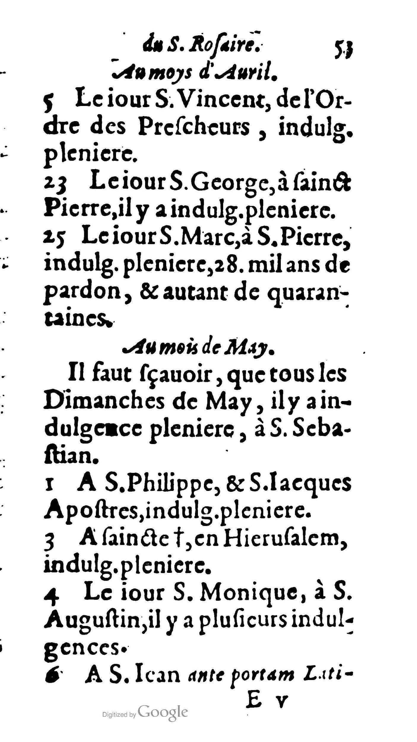 1604 - Jean Le Bouc - Trésor des indulgences du Saint Rosaire - BM Lyon 1604 - Jean Le Bouc - Trésor des indulgences du Saint Rosaire - BM Lyon