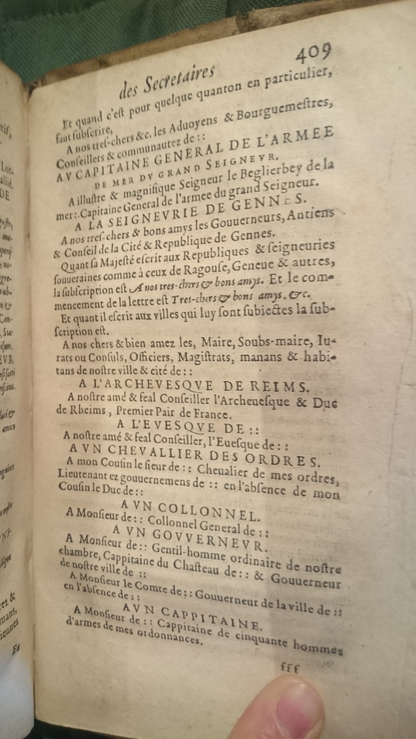 1599 - Abel Langelier - Trésor du nouveau style et protocole de chancellerie - BnF