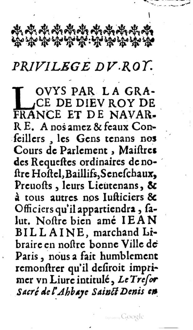 1646 - Jean Billaine - Trésor sacré ou inventaire des saintes reliques - BM Lyon 1646 - Jean Billaine - Trésor sacré ou inventaire des saintes reliques - BM Lyon