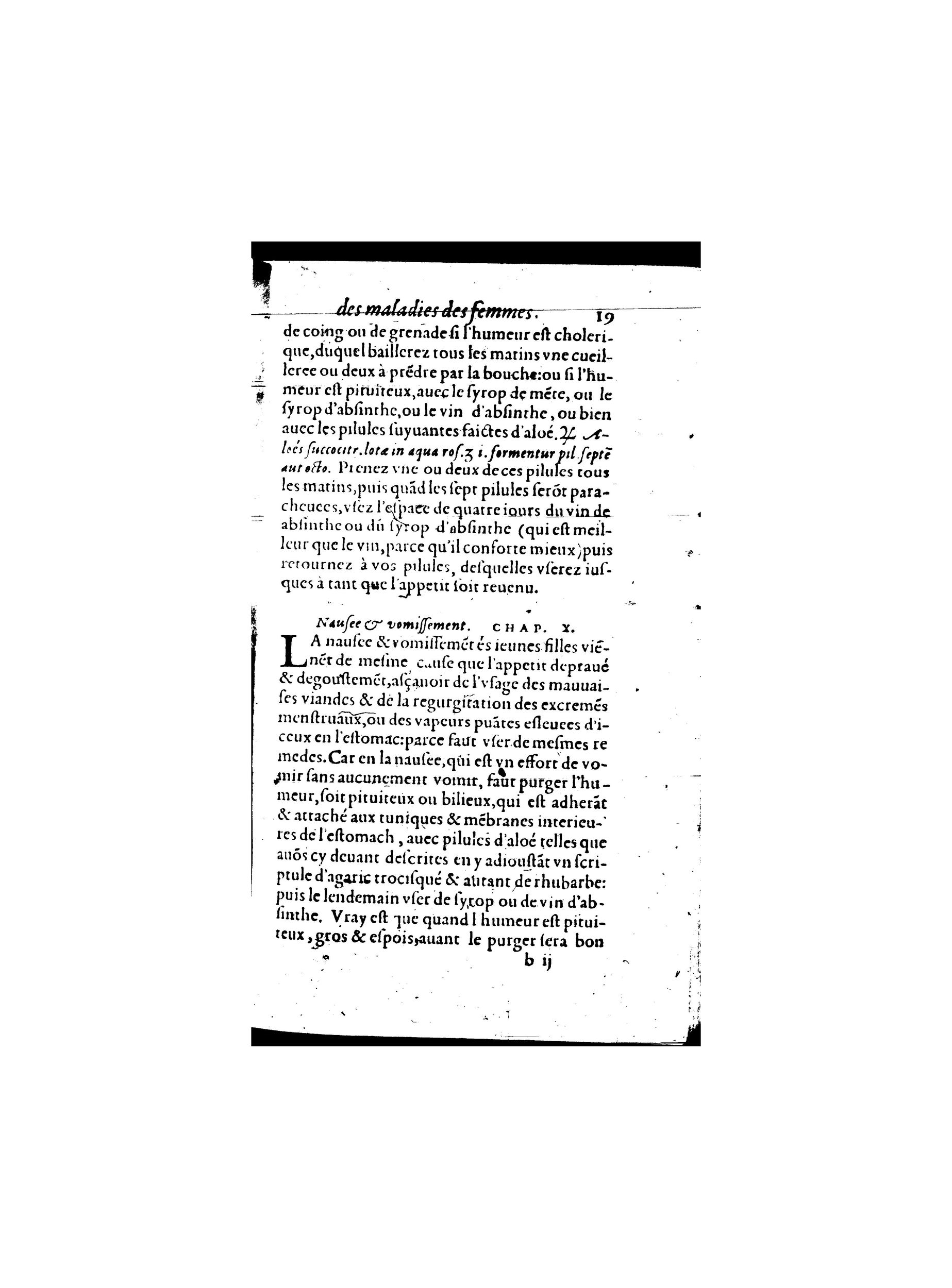 1587 - Jacques du Puis - Trésor des remèdes secrets pour les maladies des femmes - BnF