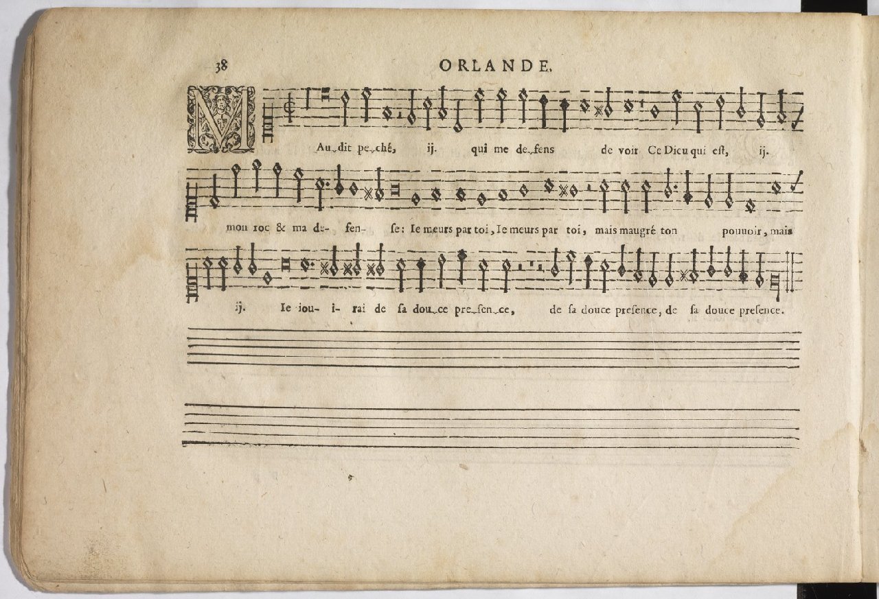 1594 - Paul Marceau - Trésor de musique d&#039;Orlande de Lassus, Superius, Bassus, Tenor, Quinta pars - BnF