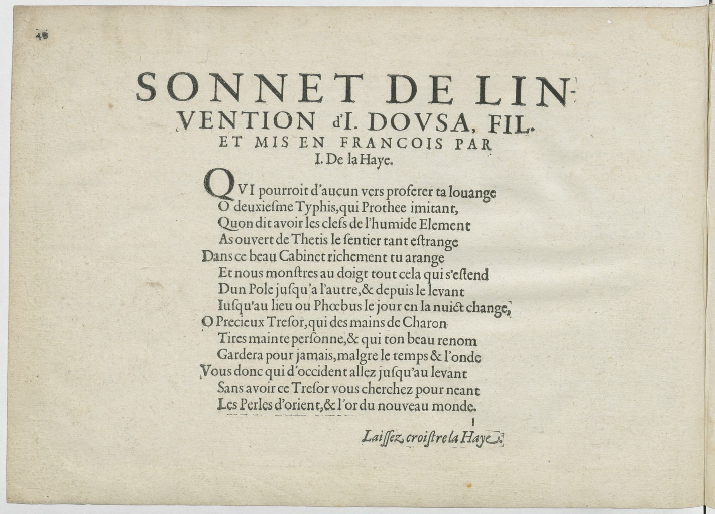 1601 - Bonaventure d’Aseville - Trésorerie ou cabinet de route marinesque - BnF