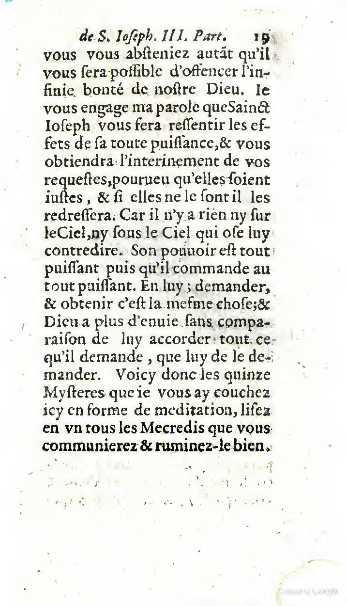 1646 - Jean Piot - Trésor inestimable de Saint-Joseph - BNC Rome