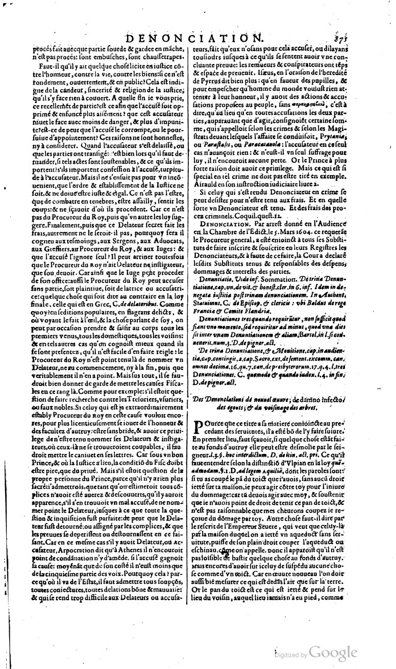 1629 - Veuve Nicolas Buon - Trésor du droit français (29620 T. 1) - BM Lyon