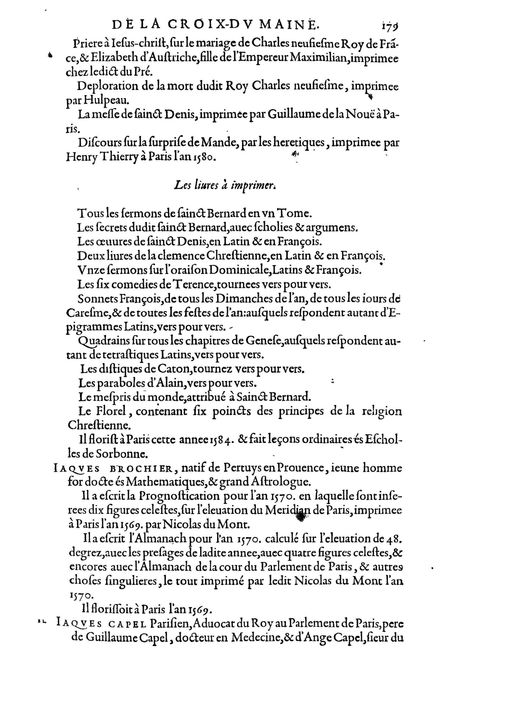 1584 - Abel L&#039;Angelier - Bibliothèques françaises - BnF