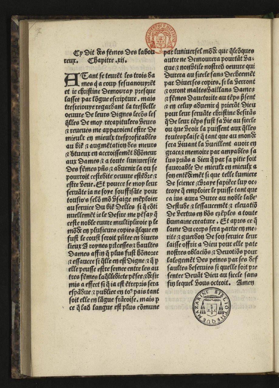 1497c. - Antoine Vérard - Trésor de la cité des  dames - Bibliothèque Mazarine