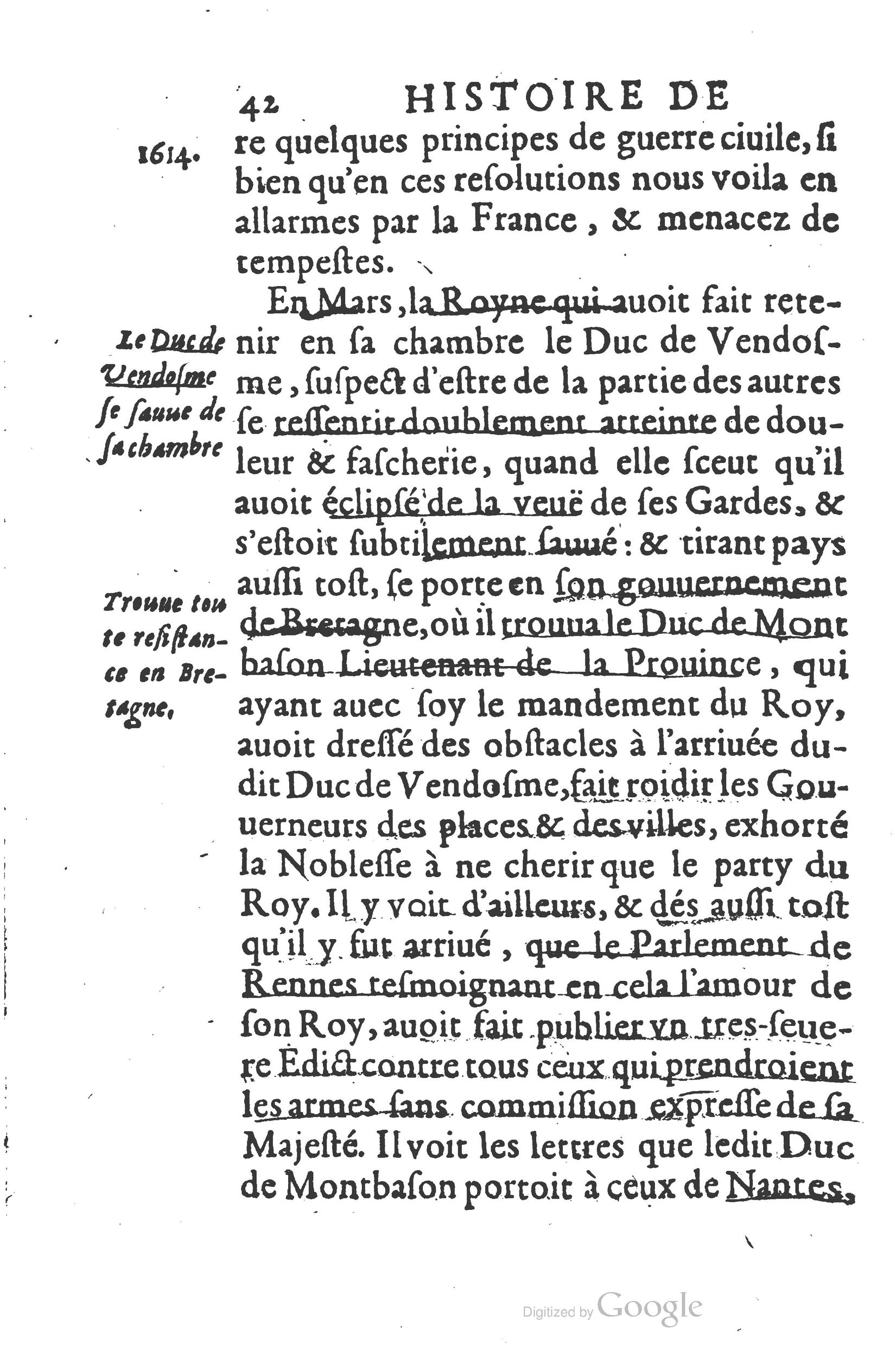 1626 - Joseph Bouillerot - Trésor de l’histoire générale de notre temps - BSB Munich
