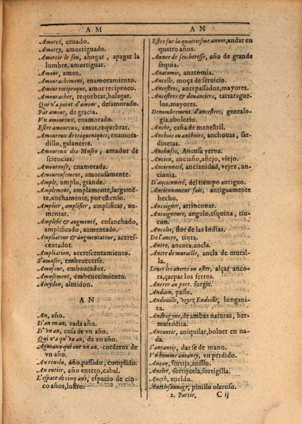1607 - Marc Orry - Trésor des deux langues espagnole et française (Première et Seconde parties) - ÖNB Wien