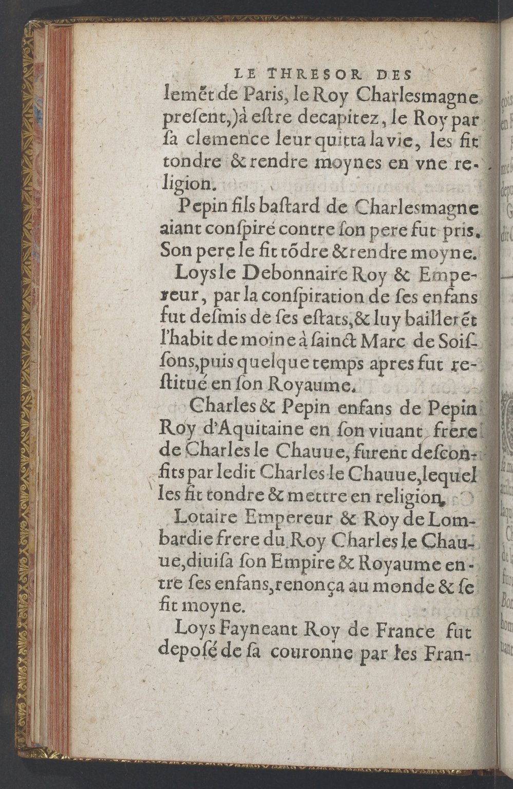 1603 - Galiot Corrozet - Trésor des histoires de France - BnF Tolbiac