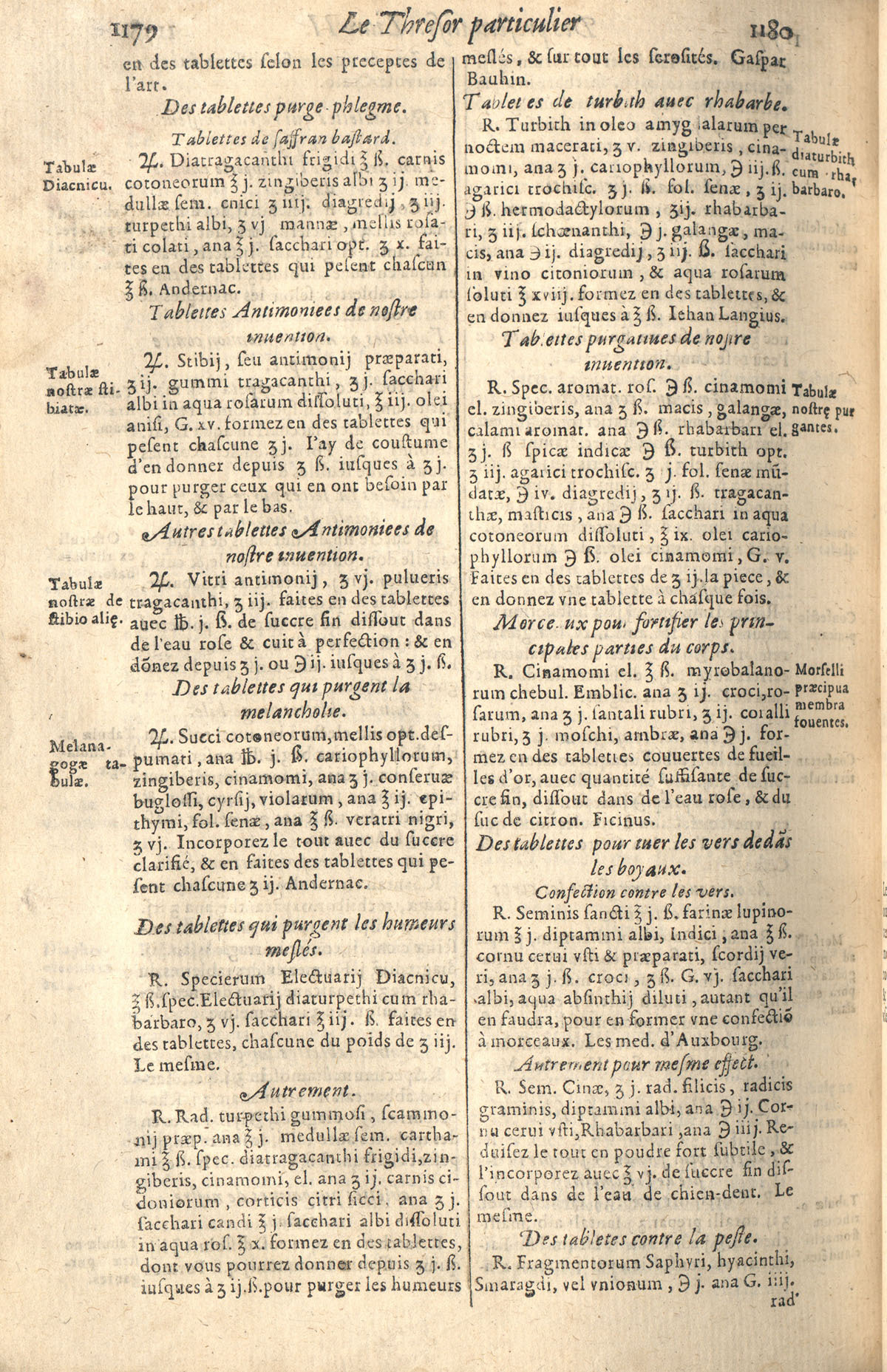 1610 - Étienne Gamonet - Grand Trésor ou dispensaire - CESR Tours