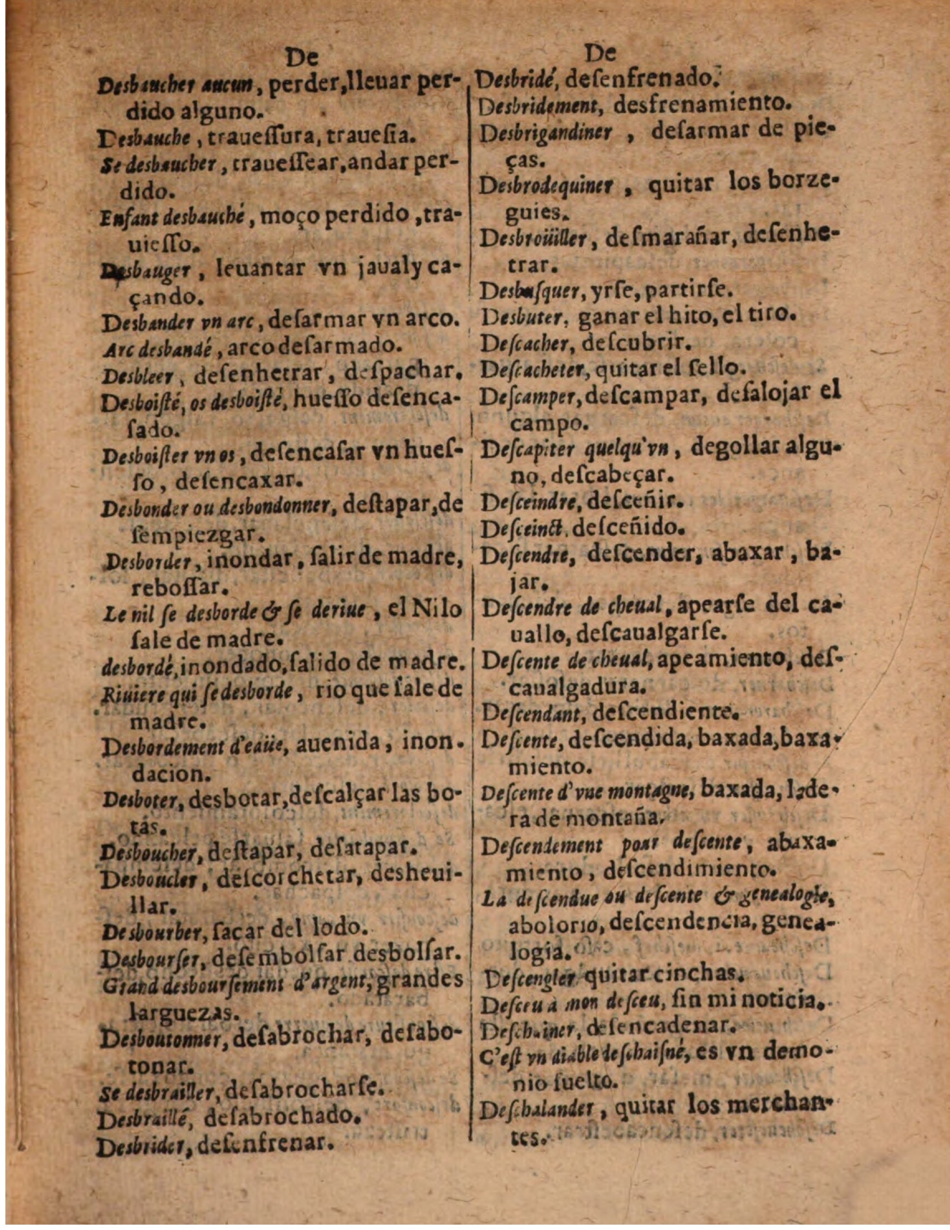 1624 - Hubert Antoine - Trésor des deux langues espagnole et française (Seconde partie) - BSB Munich
