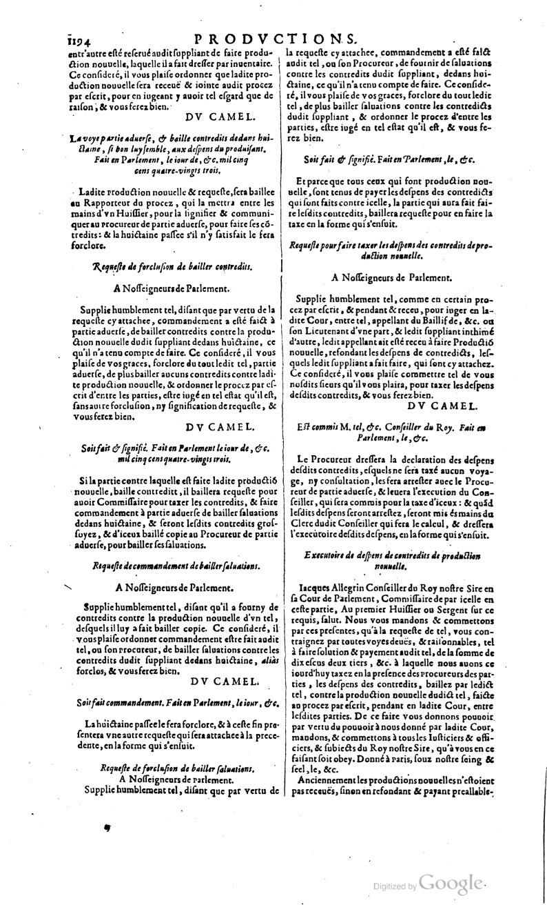 1629 - Veuve Nicolas Buon - Trésor du droit français (29620 T. 2) - BM Lyon