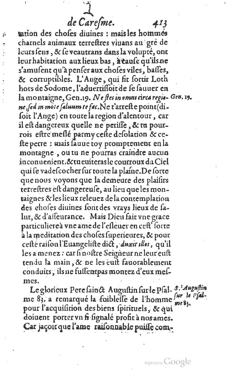 1607 - Nicolas Du Fossé - Trésor quadragésimal - T 01 - BM Lyon