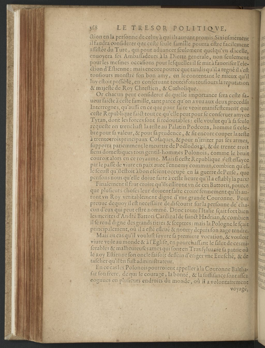 1608 - Nicolas Du Fossé - Trésor politique - BnF Tolbiac