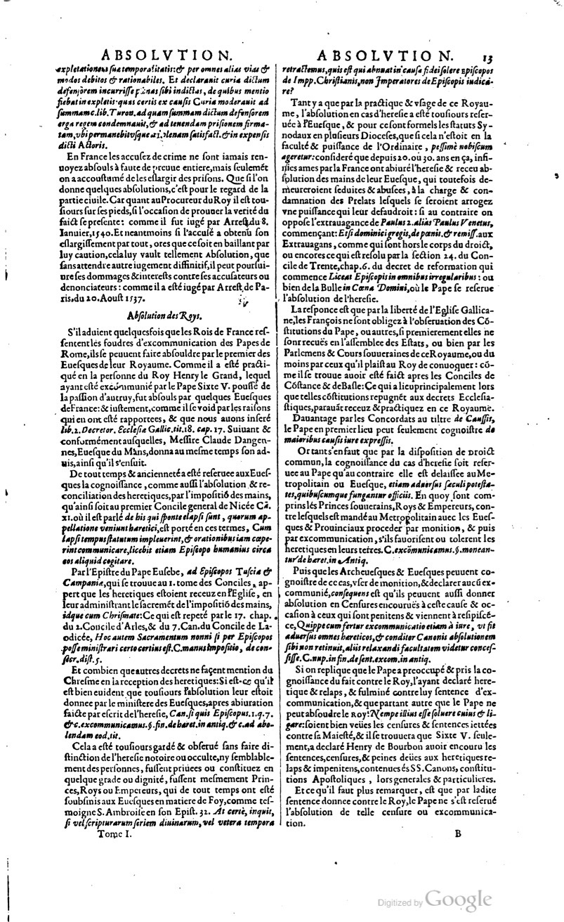 1629 - Veuve Nicolas Buon - Trésor du droit français (29620 T. 1) - BM Lyon