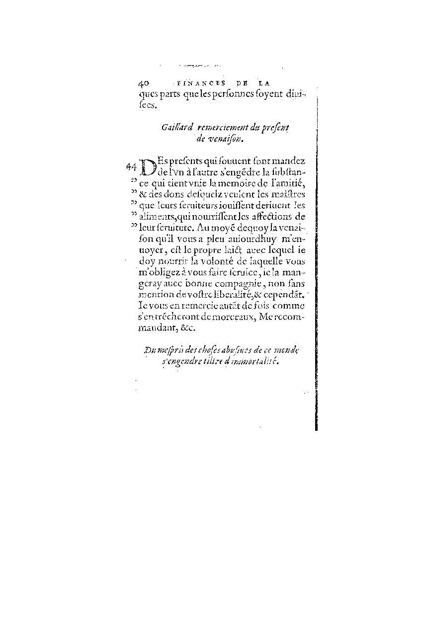 1572 - Nicolas Du Chemin - Finances et Trésor de la plume française - BM Lyon