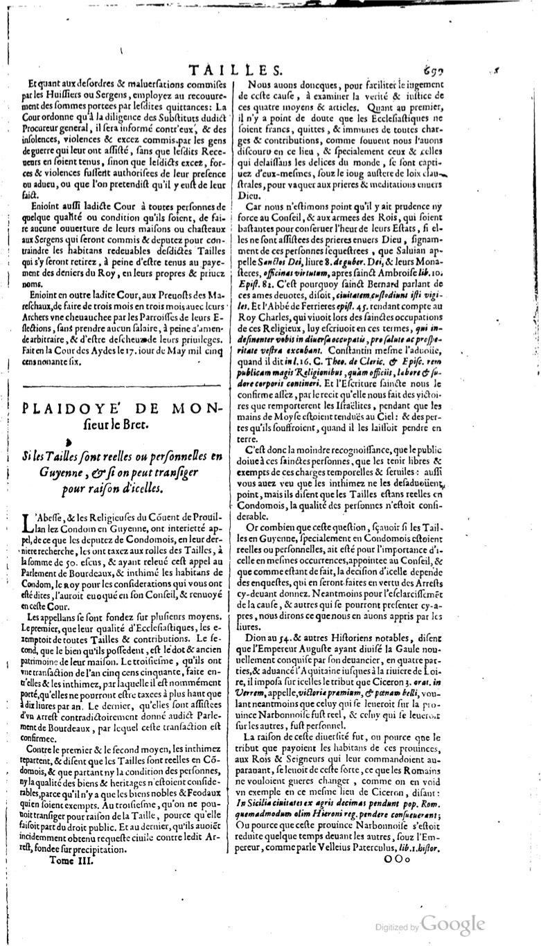 1629 - Veuve Nicolas Buon - Trésor du droit français (21754 T. 3) - BM Lyon