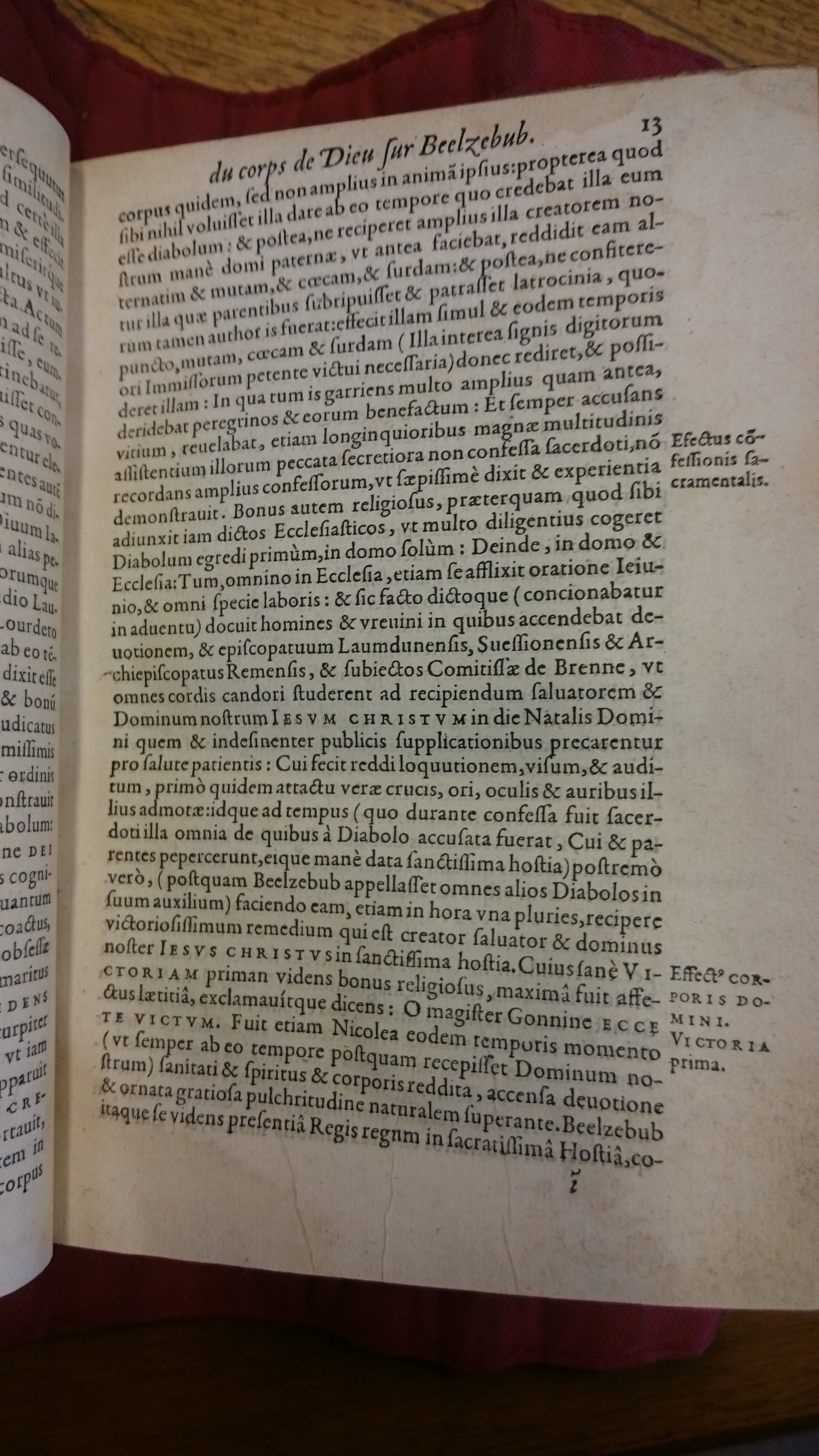 1578 - Nicolas Chesneau - Trésor et entière histoire de la triomphante victoire du corps de Dieu sur l’esprit malin - BM Lyon