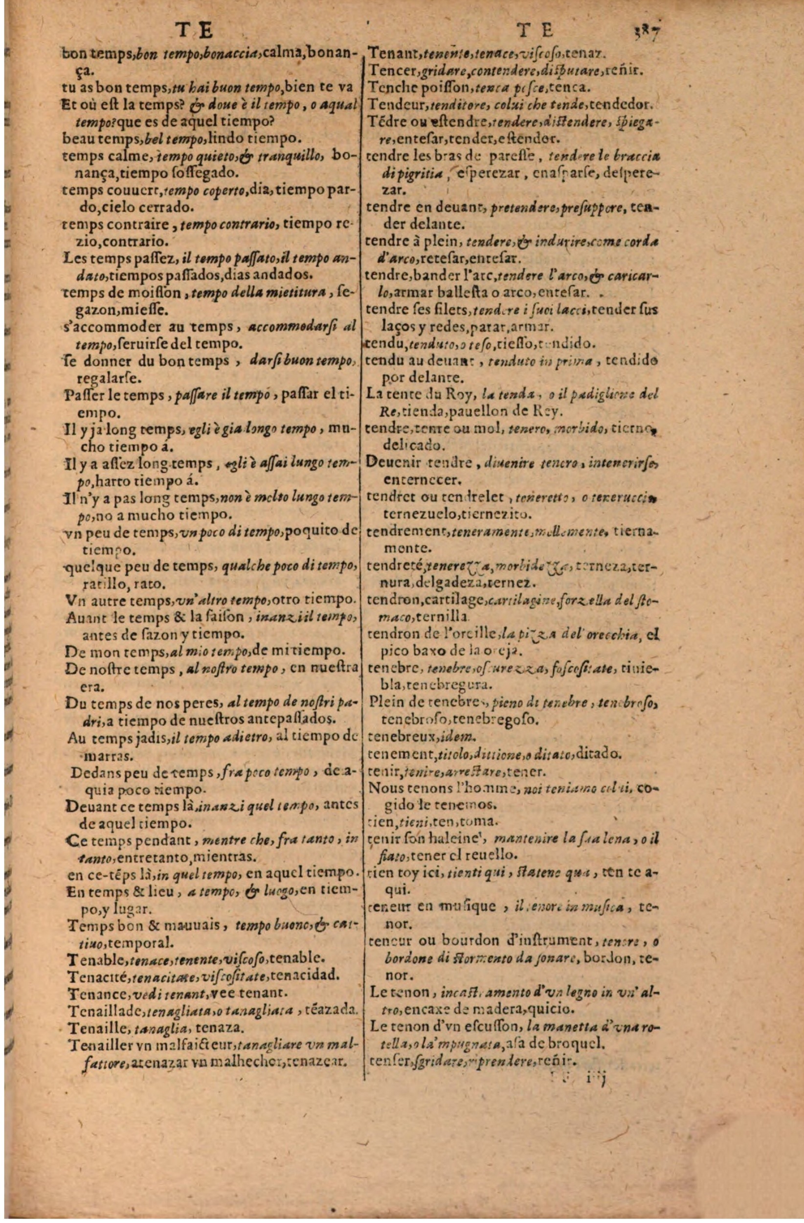 1616 - Pierre de la Rovière - Trésor des trois langues (Seconde partie) - BSB Munich