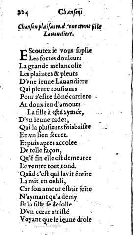 1623 - Jacques Cailloüé - Trésor ou recueil des chansons amoureuses - British Library