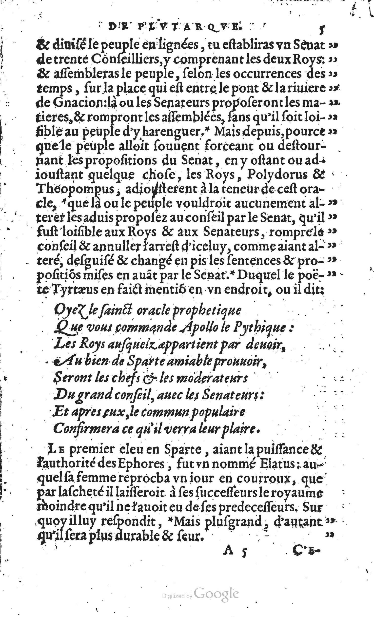 1567 - Willem Silvius - Trésor des vies de Plutarque - Anvers Musée Plantin-Moretus