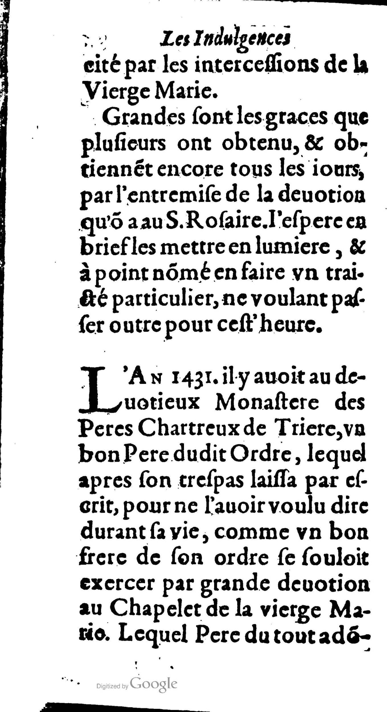 1604 - Jean Le Bouc - Trésor des indulgences du Saint Rosaire - BM Lyon 1604 - Jean Le Bouc - Trésor des indulgences du Saint Rosaire - BM Lyon