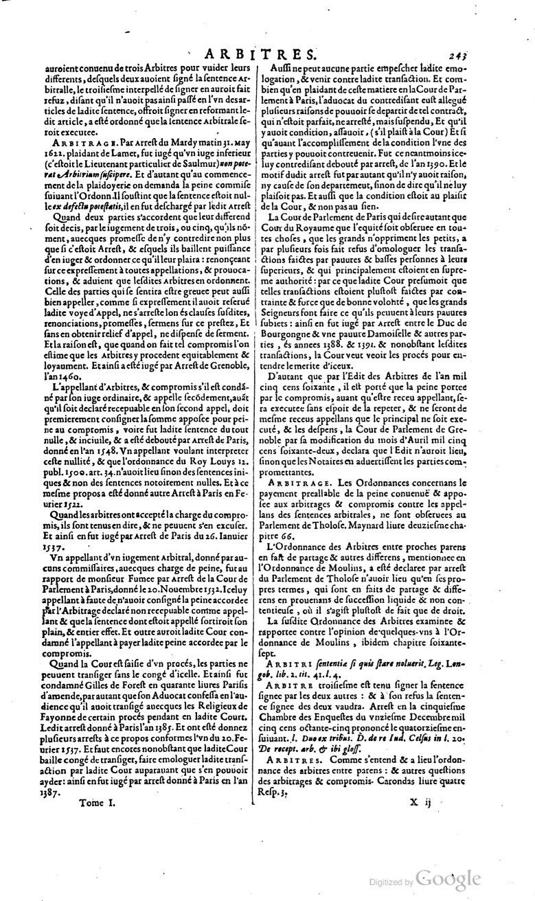 1629 - Veuve Nicolas Buon - Trésor du droit français (29620 T. 1) - BM Lyon