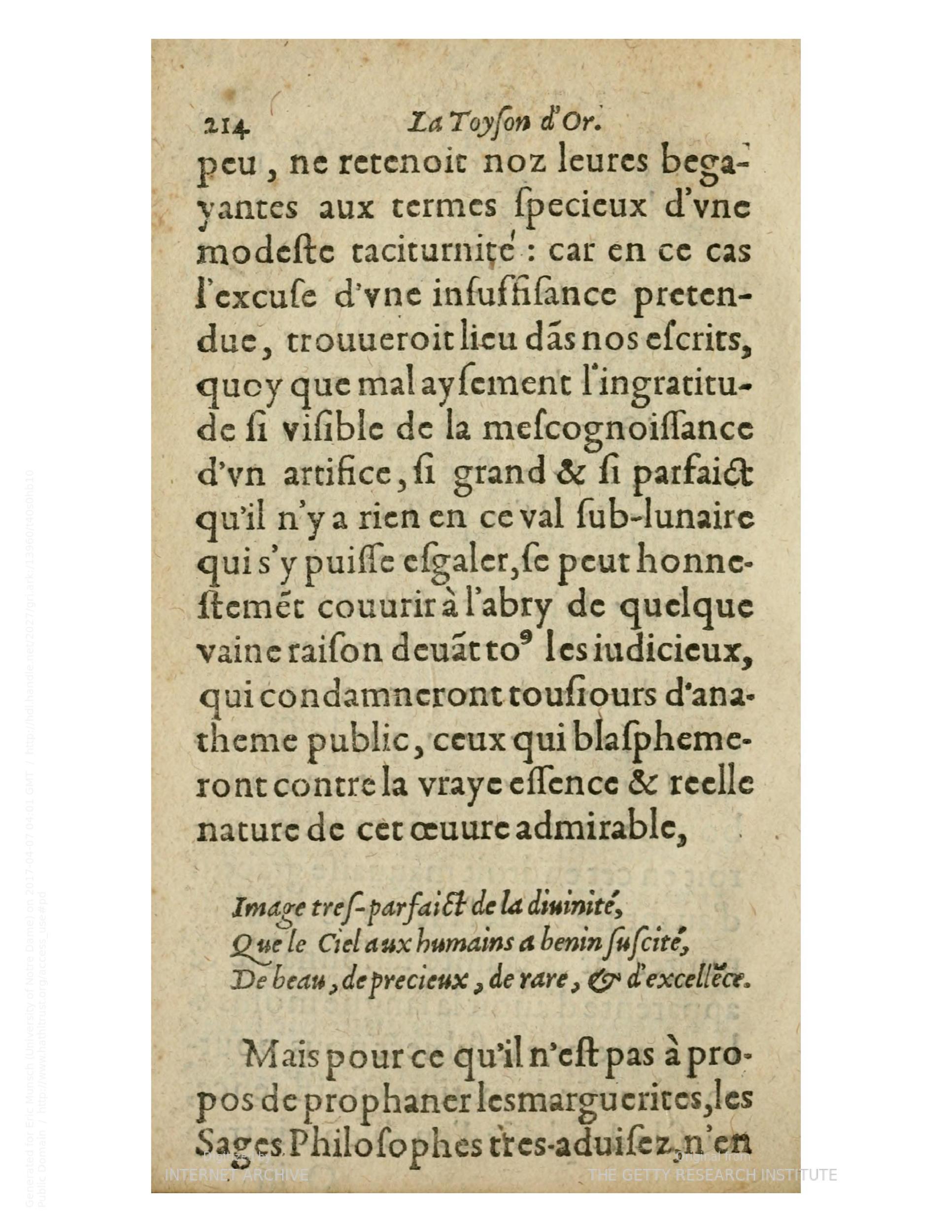 1612 - Charles Sevestre - Toison d’or ou la fleur des trésors - Getty Research Institute