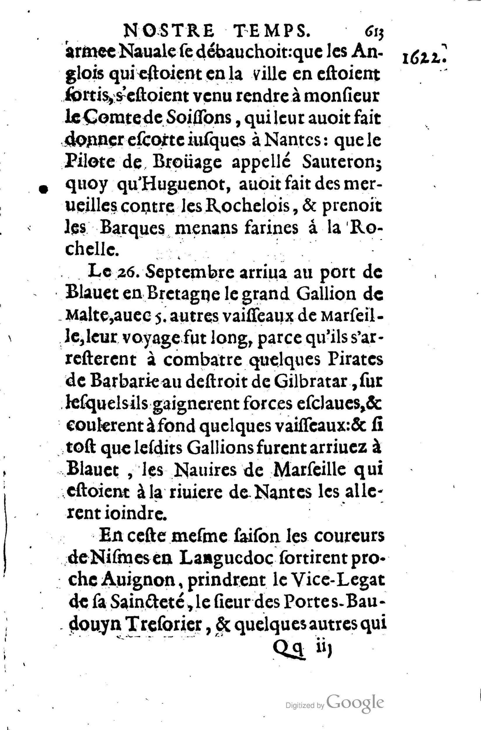 1623 - Joseph Bouillerot - Trésor de l’histoire générale de notre temps - BM Lyon