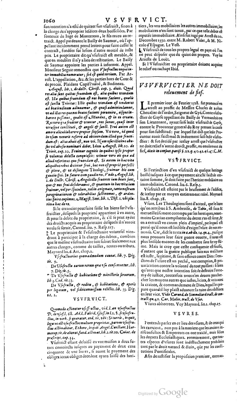 1629 - Veuve Nicolas Buon - Trésor du droit français (21754 T. 3) - BM Lyon