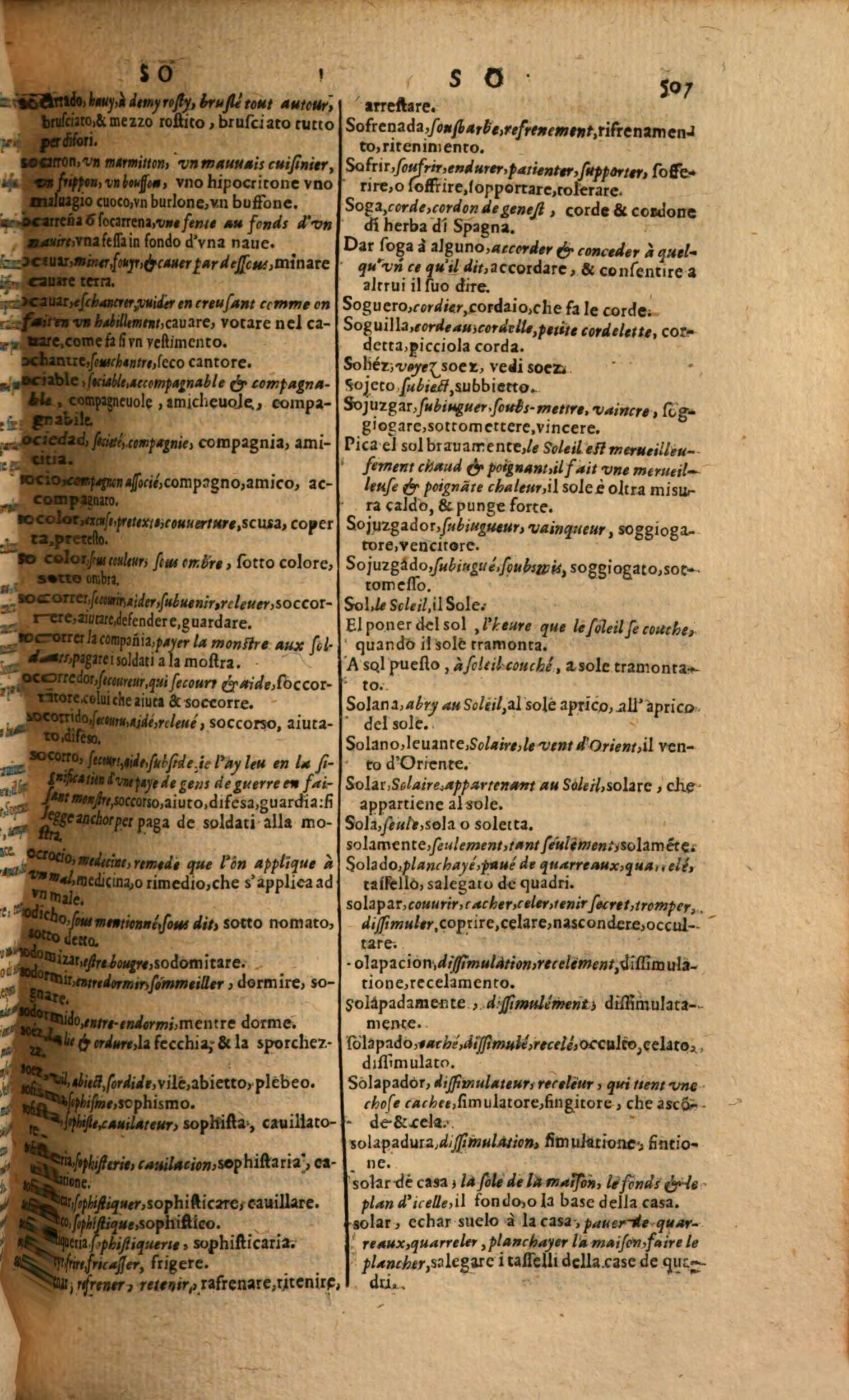 1617 Samuel Crespin - Trésor des trois langues française, italienne et espagnole - Berlin_Page_507.jpg