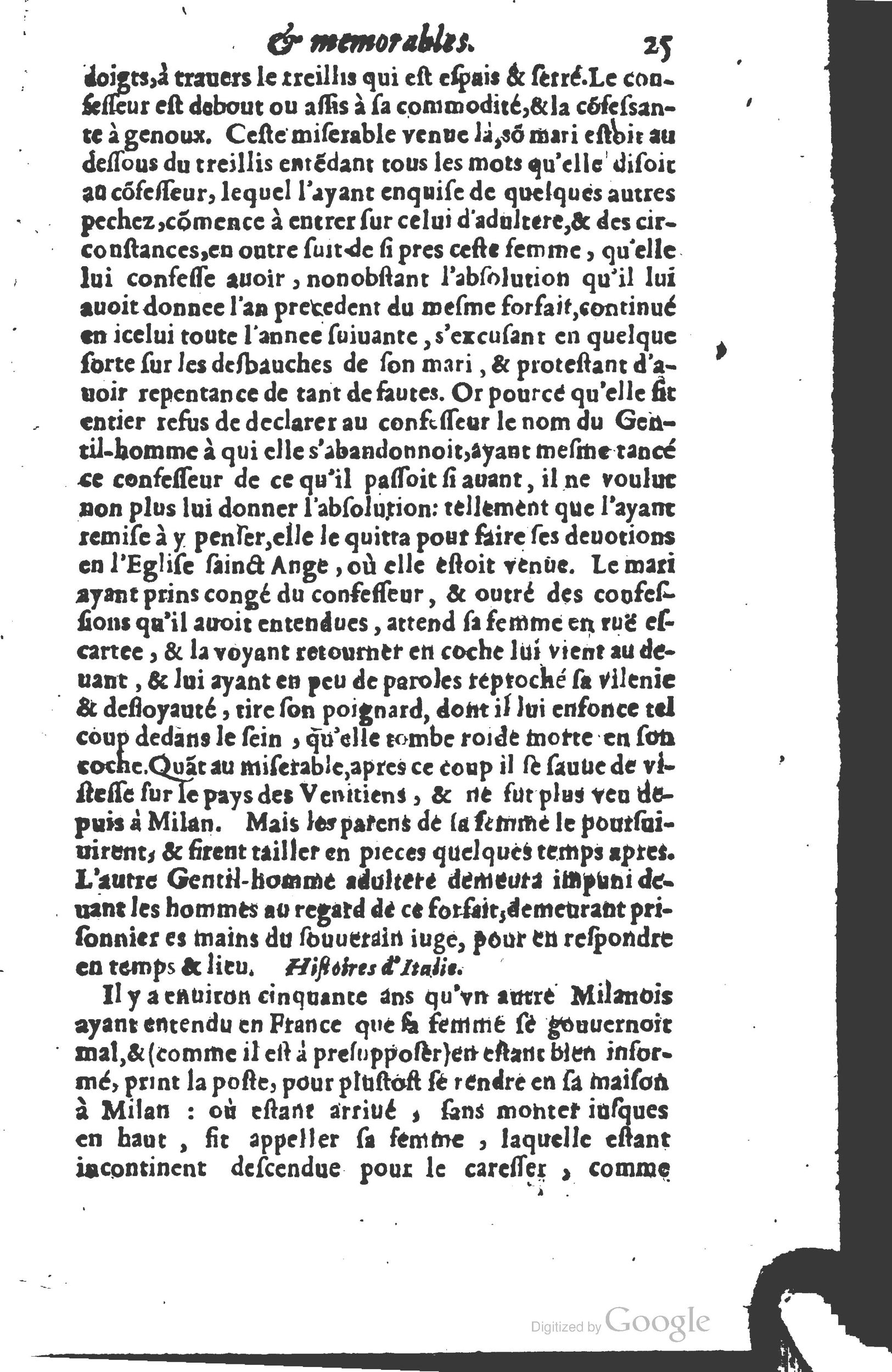 1610 - Paul Marceau - Trésor d’histoires admirables et mémorables - Princeton