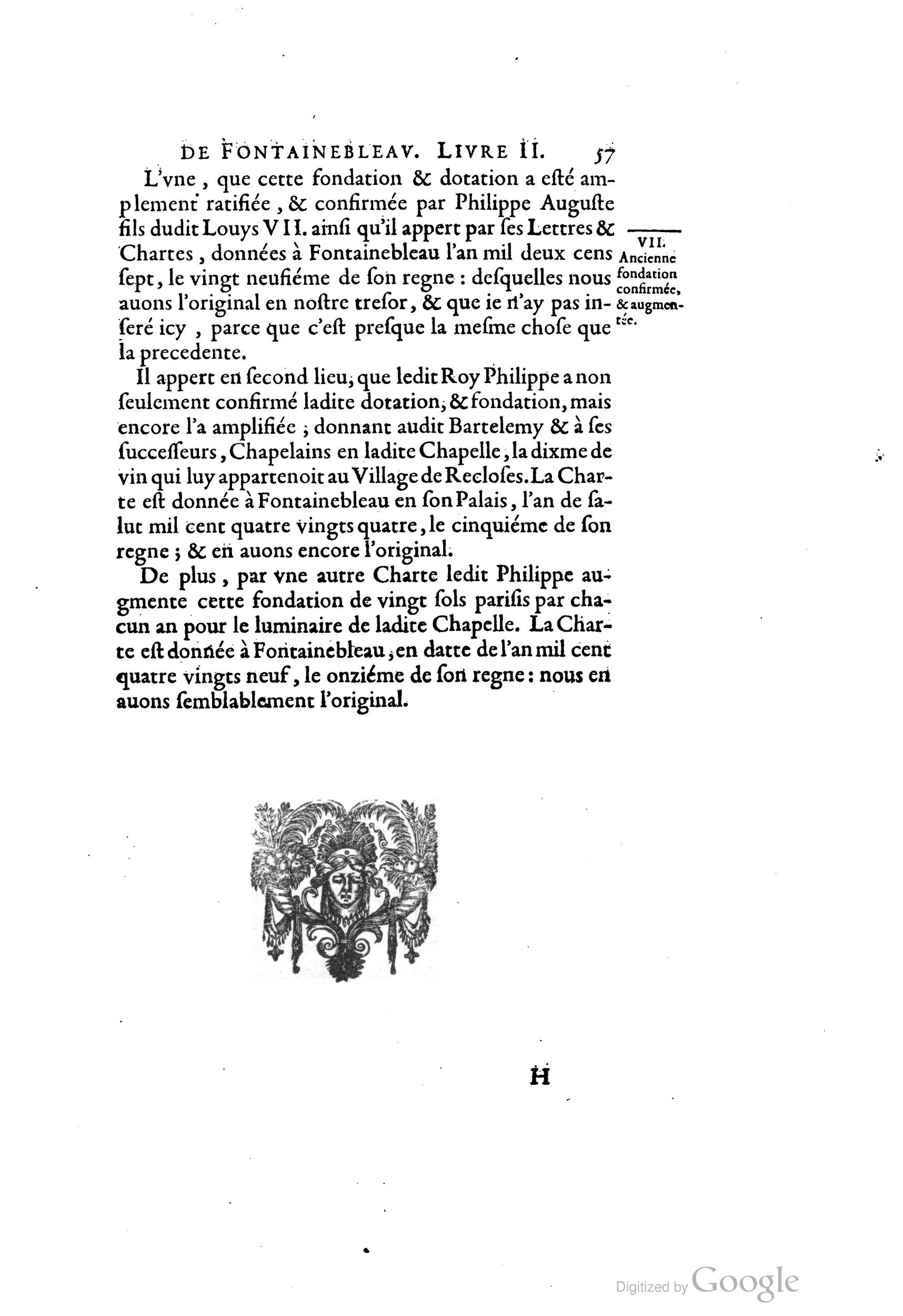 1642 - Sébastien Cramoisy - Trésor des merveilles de la maison royale de Fontainebleau - BM Lyon 1642 - Sébastien Cramoisy - Trésor des merveilles de la maison royale de Fontainebleau - BM Lyon