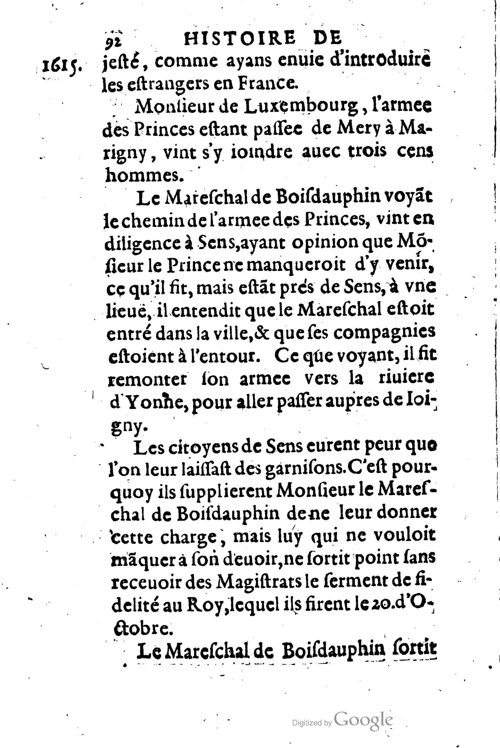 1623 - Joseph Bouillerot - Trésor de l’histoire générale de notre temps - BM Lyon